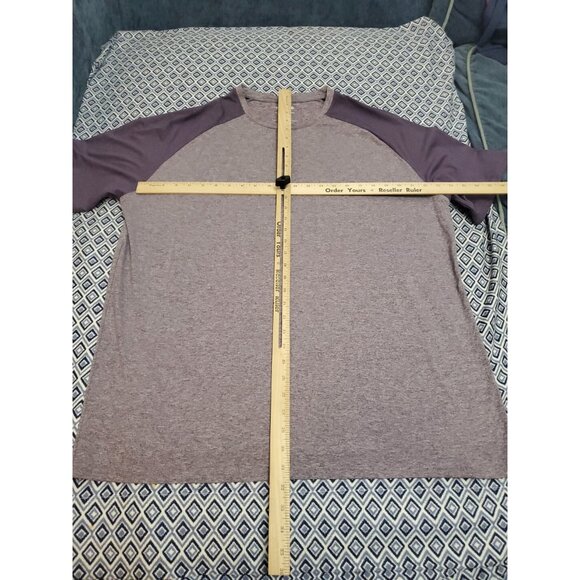 01.ALGO 01 Crew Neck T-Shirt Quick Dry SPF 40 Heathered Lilac Men's Size XXL - Picture 5 of 12